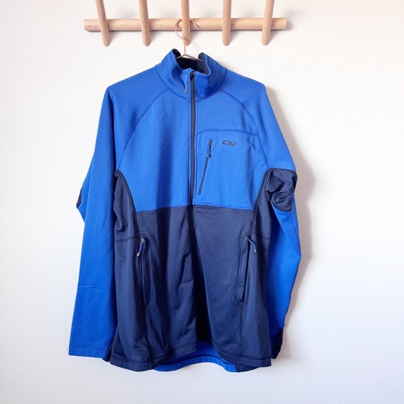 Outdoor Research Men's Performance Jacket in Blue and Black - Picture 2 of 11